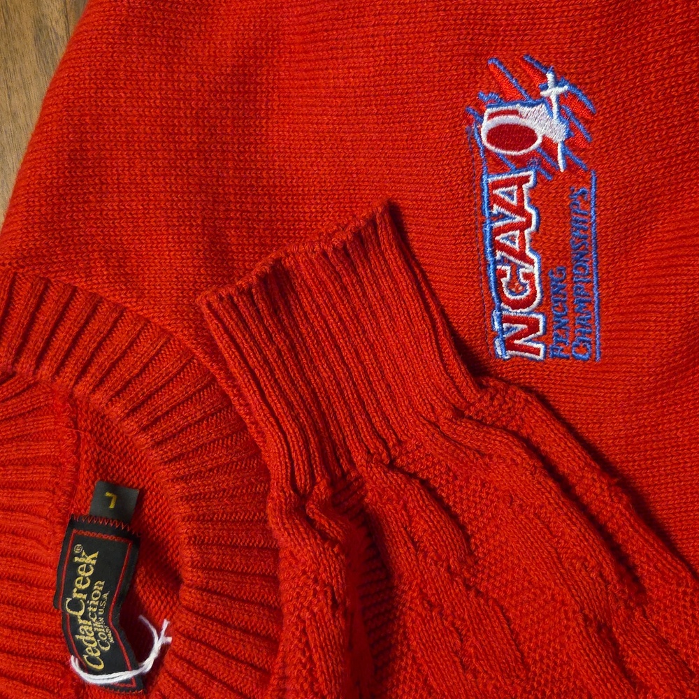 Vintage NCAAA Fencing Championship Sweater